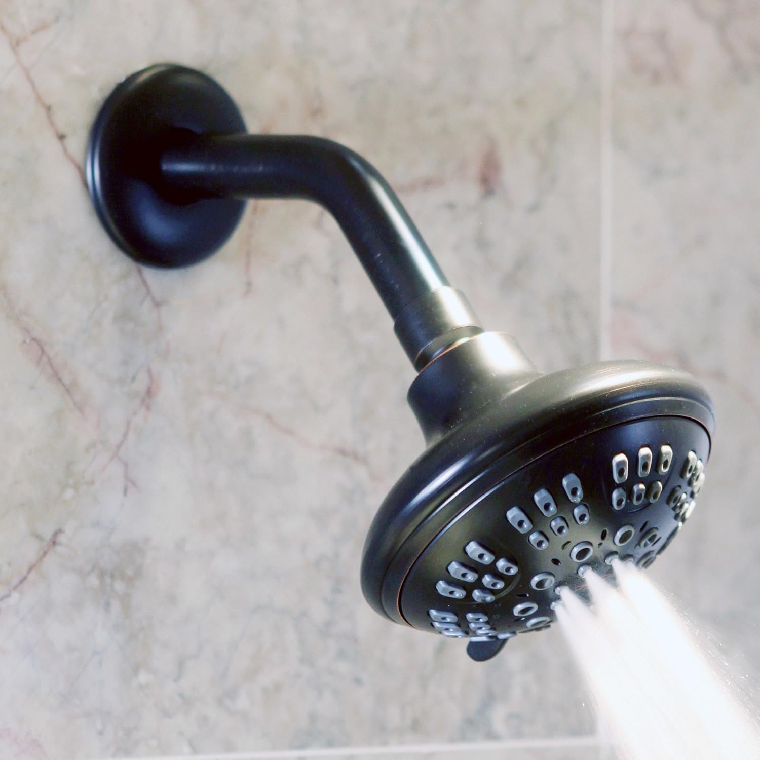 Aqua Elegante 6 Inch Stainless Steel Shower Arm with Flange