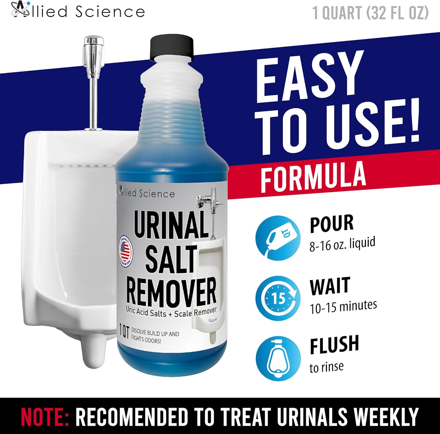 Allied Science Urinal Salt Remover 1 Quart