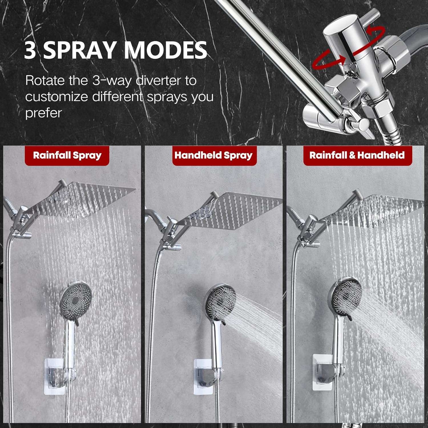 Ashwanth 12 High Pressure Rain Shower Combo