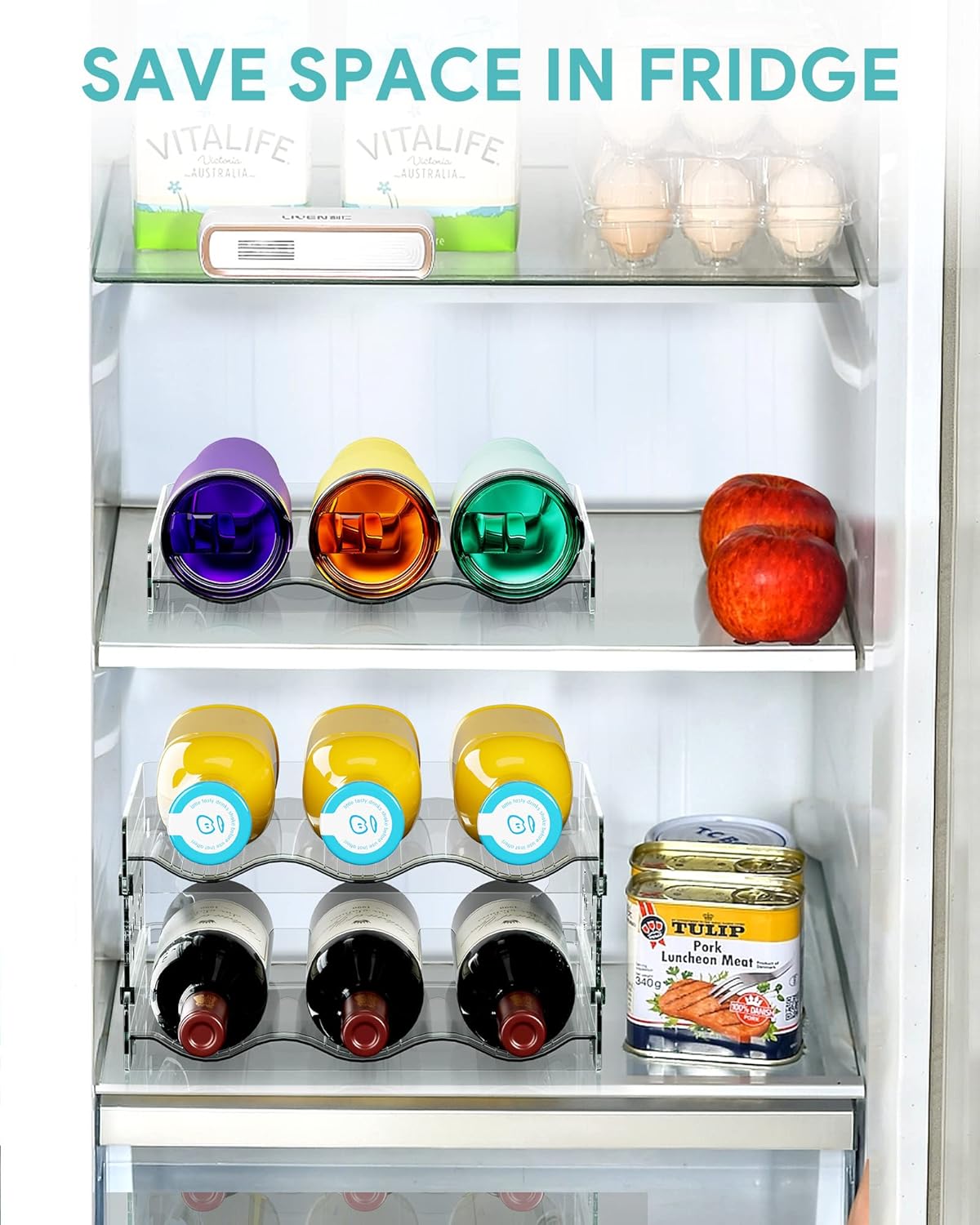 Areforic 3 Pack Stackable Water Bottle Organizer 1