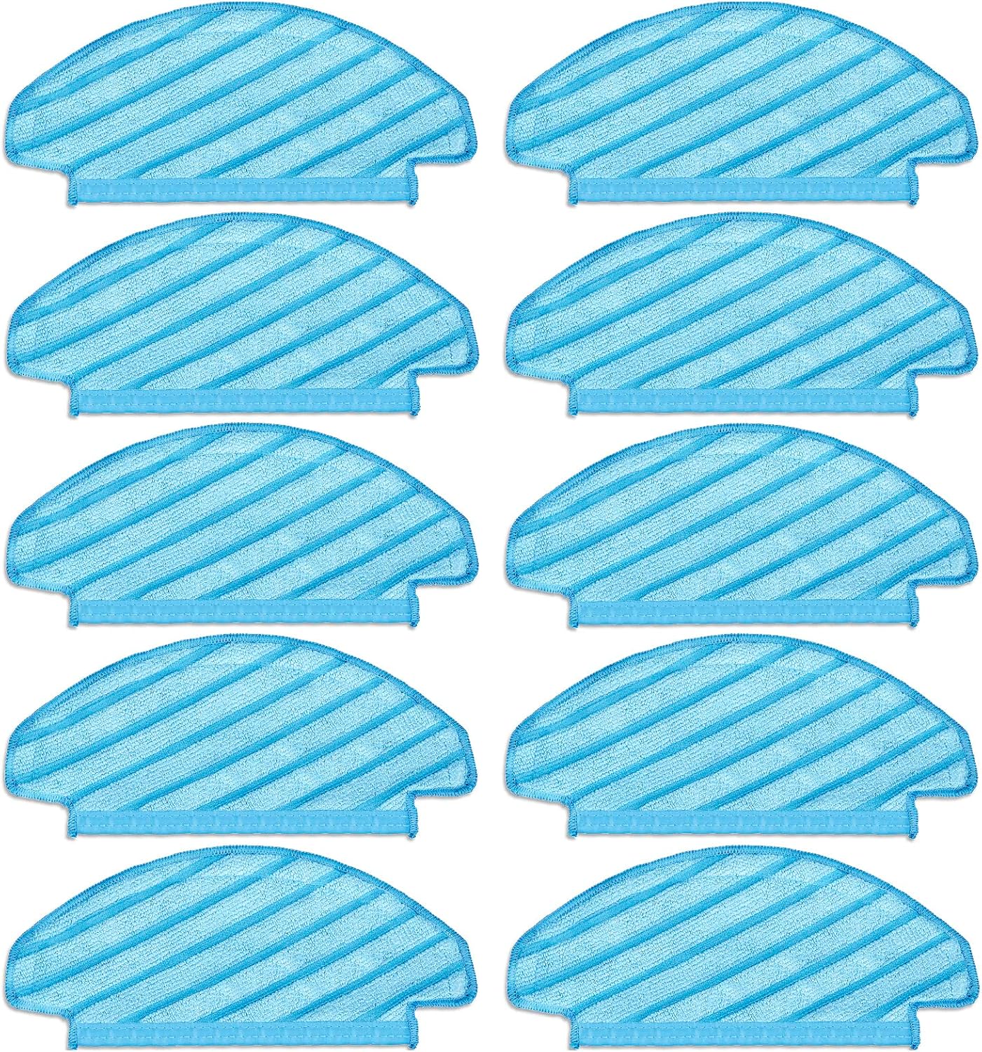 10 Pieces Chain Peak N10 Reusable Mop Pads for ECOVACS Robot Vacuums