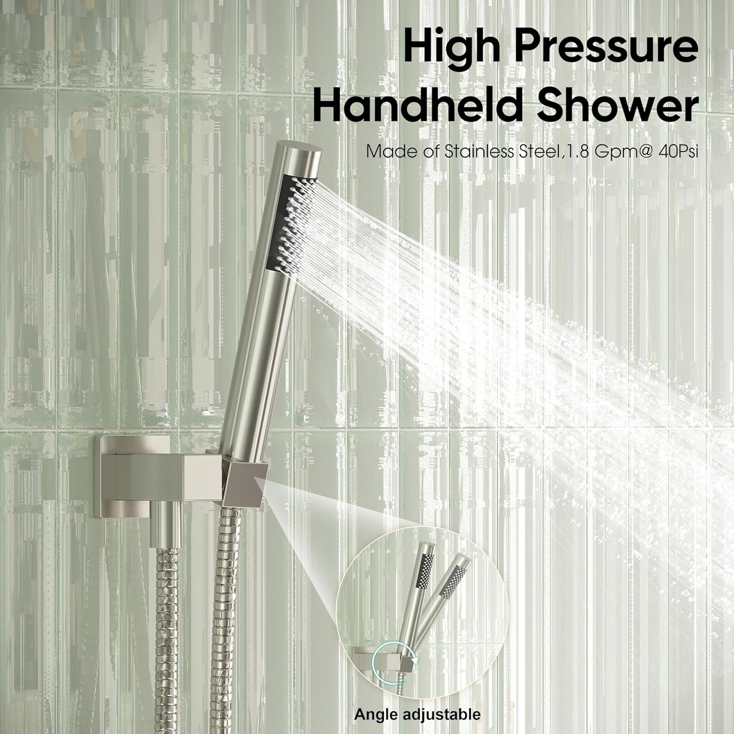 Esnbia Brushed Nickel Tub Shower System