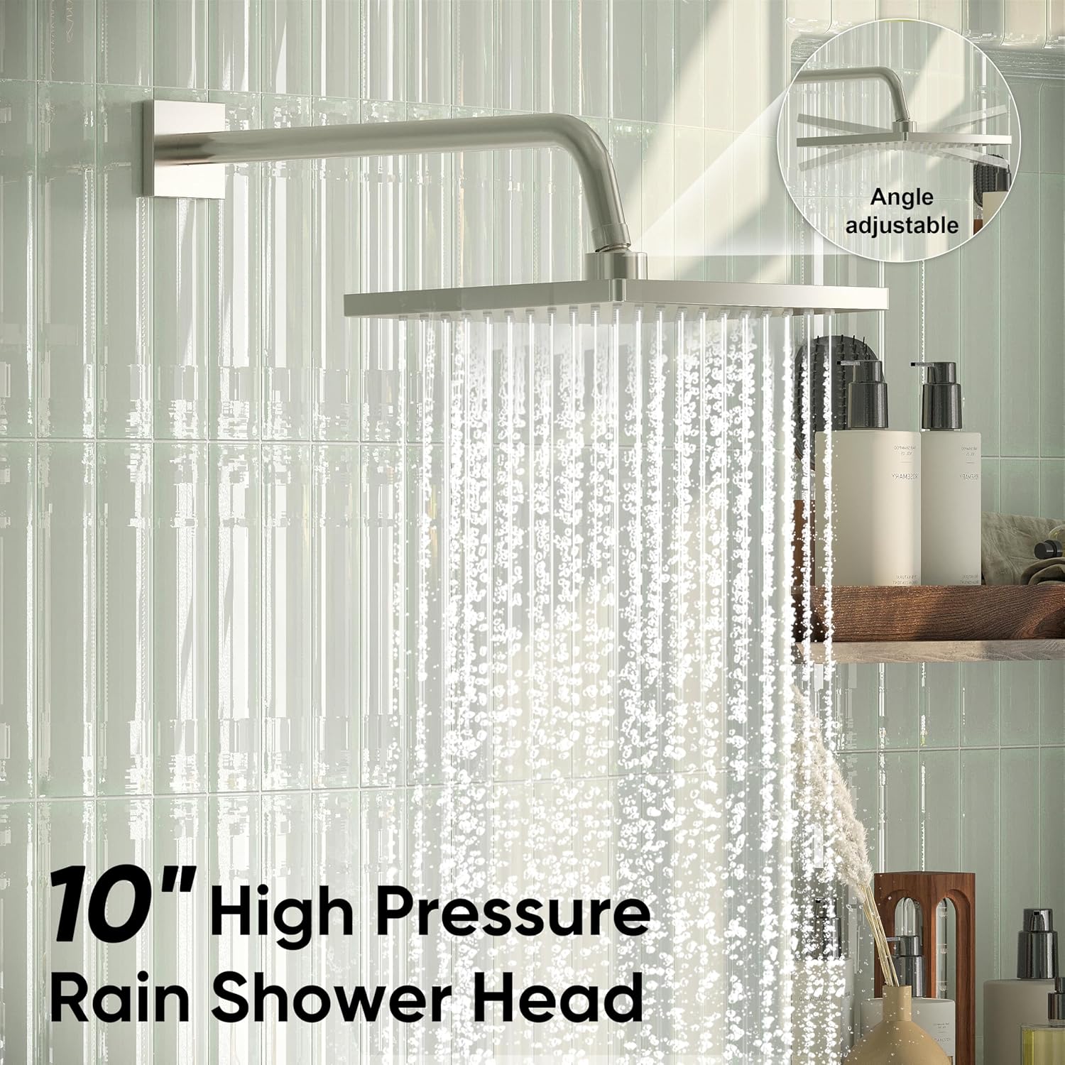Esnbia Brushed Nickel Tub Shower System