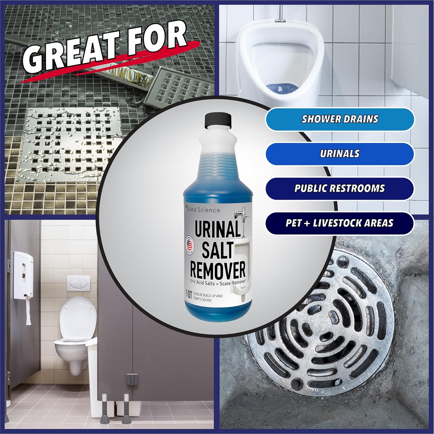 Allied Science Urinal Salt Remover 1 Quart