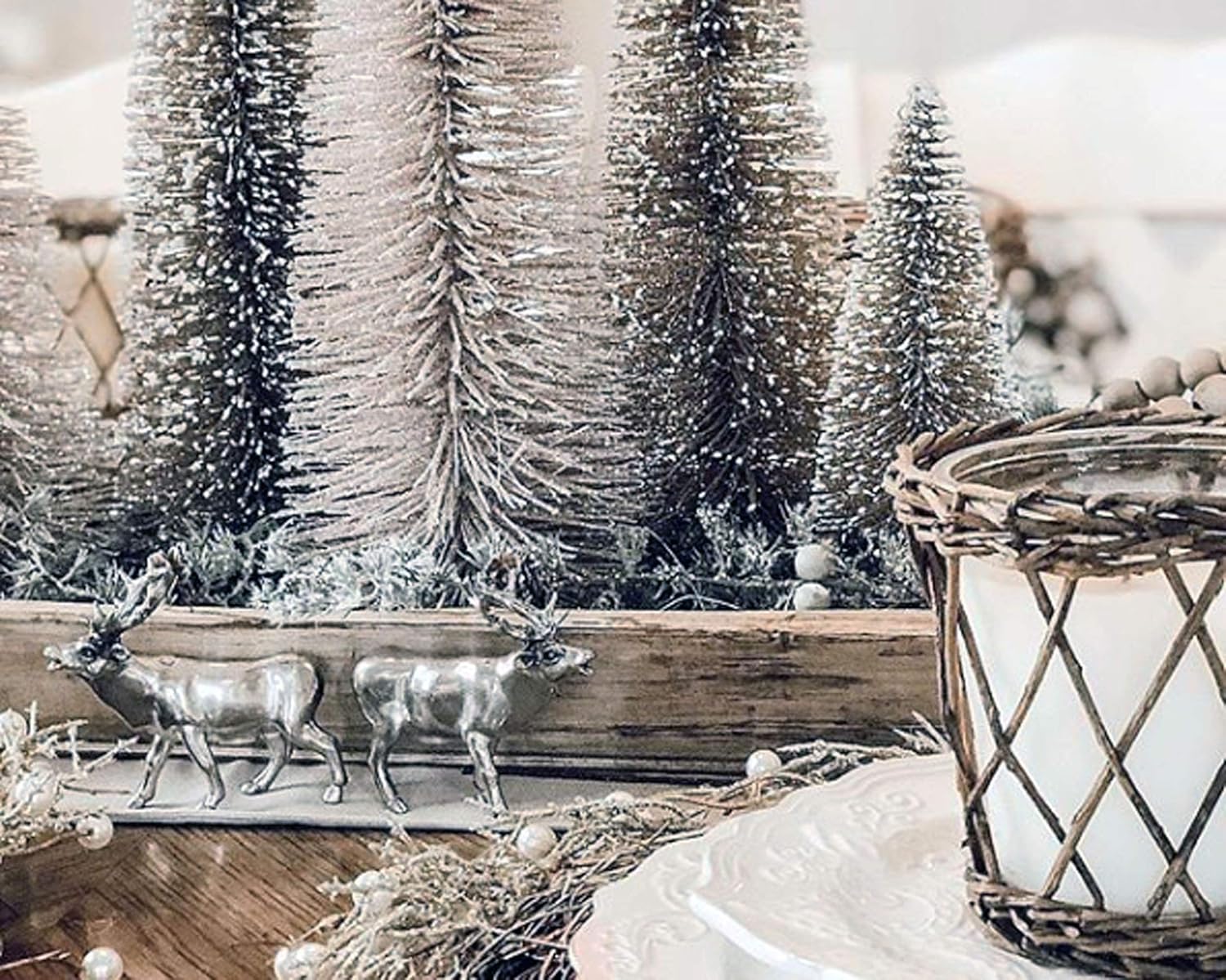 Vagabond House Pewter Deer and Elk Salt and Pepper Shaker Set